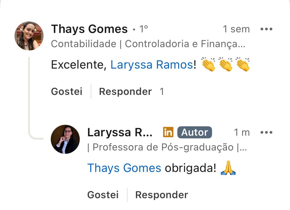 Thays Gomes | Controladoria e Finanças